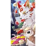 神の庭付き楠木邸 iPhoneSE/5s/5c/5 壁紙 視差効果 山神（やまがみ）,神霊エゾモモンガ