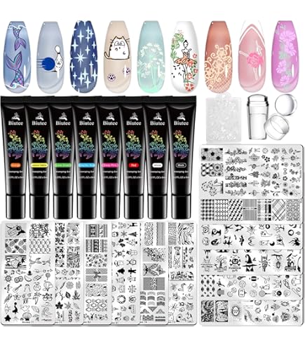 Amazon | ハートの形 和風 ネイルイメージプレートセット 可愛い封筒の