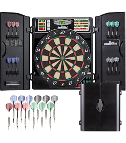 Amazon.co.jp: Electronic Dart Board, Soft Tip Dartboard Set 40