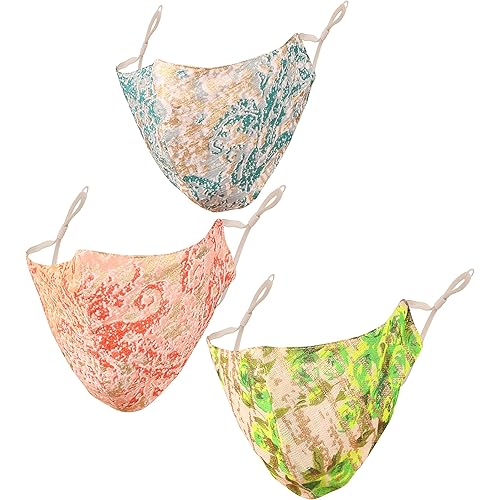 Touchstone Cotton Adjustable filter pocket 3 layer face mask reusable washable for men, women