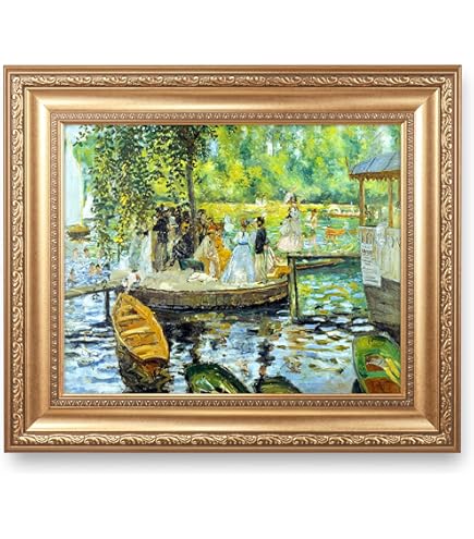 Amazon.co.jp: クロード・モネ作の睡蓮の池 額入りサイズ:60.2x52.14cm