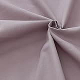 MYmama 綿麻シーチング 生地 無地 50cm単位販売 コットンリネン 綿 麻 ナチュラル おしゃれ くすみカラー (ラベンダー)