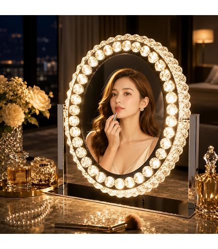 Amazon.co.jp: Iuseike 女優ミラー、ハリウッドミラー ライト
