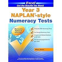 Excel Naplan Style Numeracy Tests Year 3 Allyn Jones Amazon Com Au Books