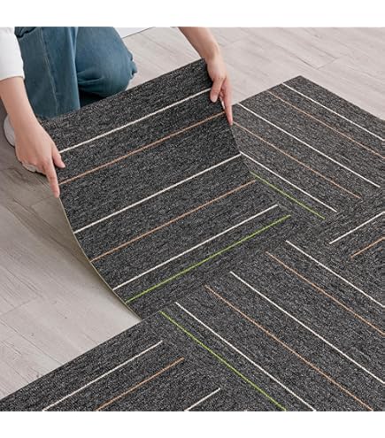 Amazon.co.jp: タイルカーペット MJ-1006 50×50cm アイボリー 20枚入