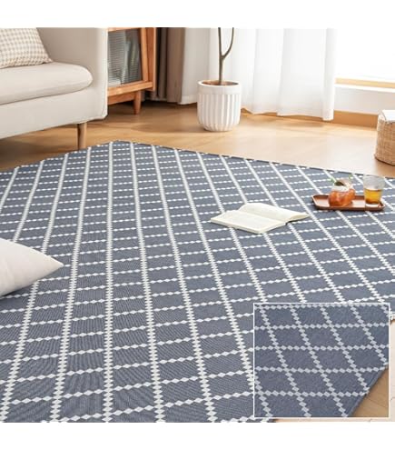 【極美品】IKEA VONSBÄK ラグ　ダークブルー, 133x195 cm イケア IKEA/イケア VONSBAK/ヴォンスベク ラグ パイル短