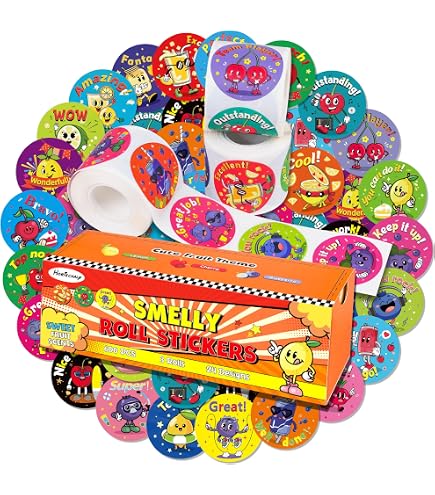 Silly Germ Aufkleber – 100 Stück Pro Packung, 5 Lustige Keim-Designs, Für Kinder, Giveaways & Belohnungen
