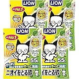 【Amazon.co.jp限定】 ライオン (LION) ニオイをとる砂 猫砂 リラックスグリーンの香り 5.5L×4袋 (ケース販売)