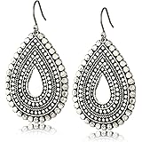 Lucky Brand Womens Blue Moon Tribal Tear Drop Earrings