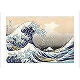 Amazon Co Jp 7 Fision Art 世界の名画 葛飾北斎 神奈川沖浪裏 壁掛け アートパネル 完成品 パネル 海 壁飾り絵画 すぐ飾る 60 40cm ホーム キッチン