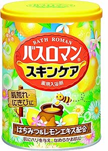 Amazon バスロマン はちみつレモン 680g バスロマン 粉末入浴剤 バスソルト 通販