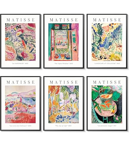 Amazon.co.jp: アンリマティス美術展ポスター、マティス紙のカットと