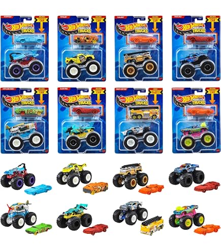 HotWheels　ホットウィール モンスタートラック　ミニカーまとめ売りセット Amazon | ホットウィール(Hot Wheels) モンスタートラック 1:64