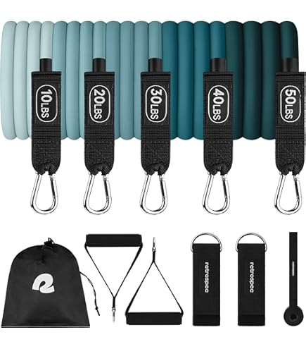 Bandes d'entraînement de résistance au poids corporel, Kit complet d' Fitness à Home
