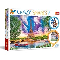Trefl 600 Piece Tropical Island Jigsaw Puzzle - Crazy Shapes Series, 68x48cm, For Adults & Kids 10+