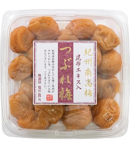 Amazon.co.jp: 梅干し 紀州南高梅 訳あり しそ梅つぶれ 400g×3(1200g