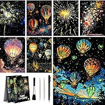 Cindy Conklin　スクラッチボード ドローイング　アートフレーム　2点 Cindy Conklin スクラッチボード ドローイング アートフレーム 2