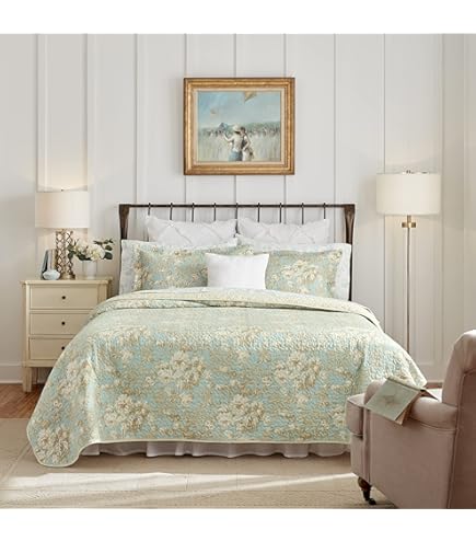 Amazon｜ベッドカバー シングル おしゃれ ローラアシュレイ Laura