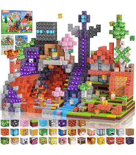 Amazon.co.jp: マグネットブロック ランダム120PCS 磁気おもちゃ 立体