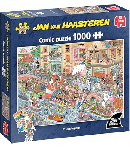 JAN VAN HAASTEREN 1000ピースジグソーパズル2点セット Jan Van Haasteren JvH 10 Years JvH Studio 1000pcs, Jigsaw Puzzles