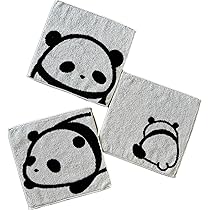 Amazon｜今治タオル ぱんだ mini mini ハンカチタオル 3枚セット 20cm