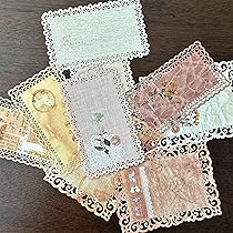 薔薇とレースのジャンクジャーナル・雑記帳　トレペ仕様　ライラック Lace, Roses & Retro Girls｜Romantic Junk Journal Flip