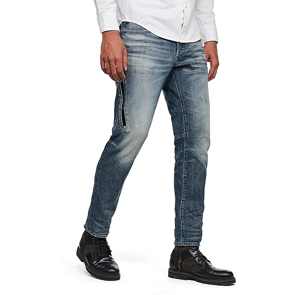 Amazon | [ジースターロゥ] ジーンズ メンズ スリム ストレッチ ブルー