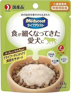 Amazon メディコート ドッグフード ライフアシスト スープタイプ ミルク仕立て 60グラム X 6 まとめ買い メディコート ウェット 通販