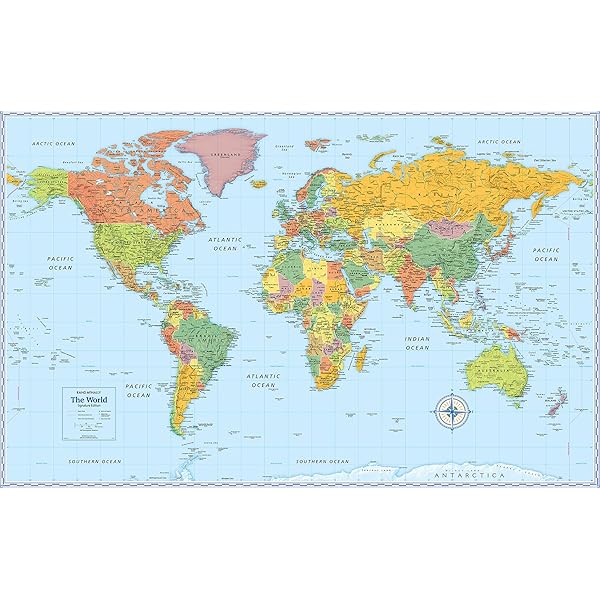 Amazon.co.jp: ヨーロッパから見た世界地図ポスター : Japanese Books