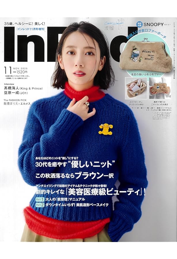 InRed 2024年12月号 【付録：ハンドル付きポーチ】 | 宝島社 |本
