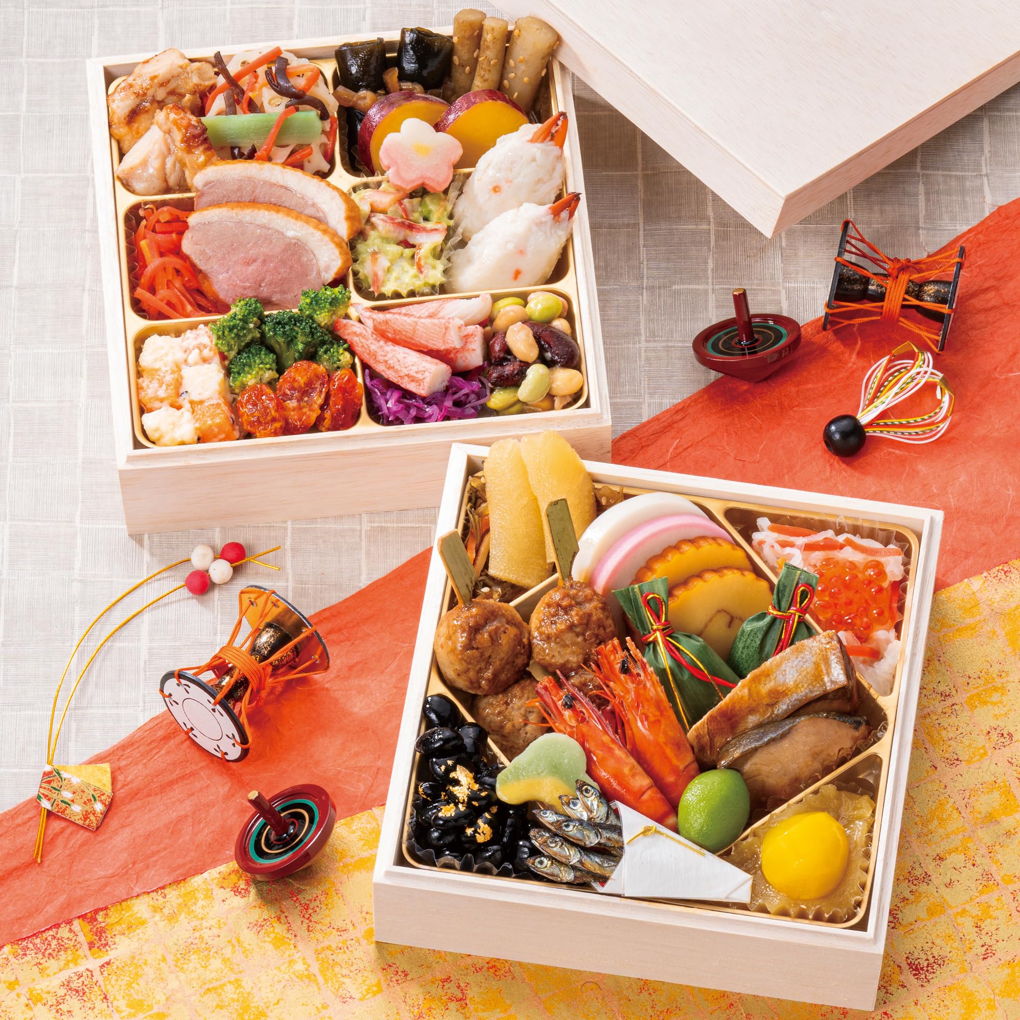 【49%OFF】【5,000円】 美食サークル 冷凍 和洋おせち料理 二段重 33品 華結 【送料無料】