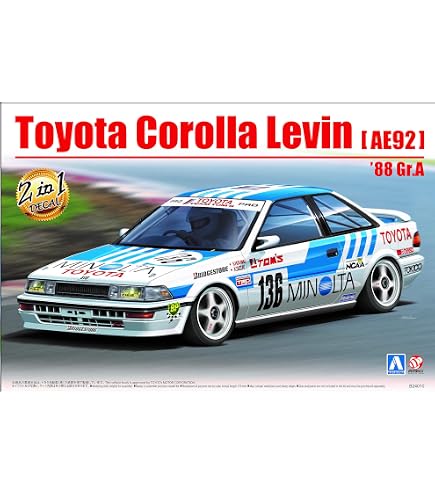 Amazon | ハセガワ 1/24 ミノルタ カローラ レビン AE92 1988 JTC