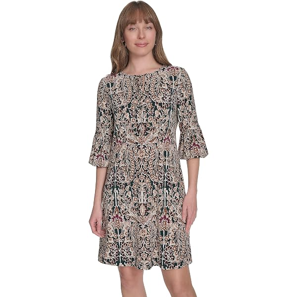 green emerald velvet dress Constance in Summer Garden Embroidery
