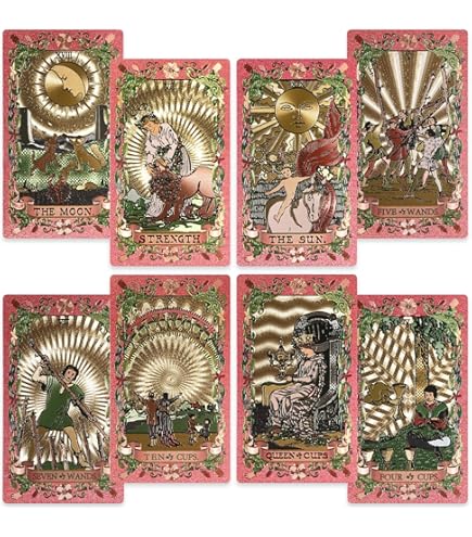 Terra Qi Goddess Oracle | Gold Foil 44 Card Deck with Guidebook