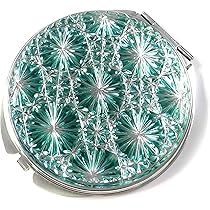 Amazon.co.jp: 東京切子コンパクトミラー 星姫 ダークグリーン