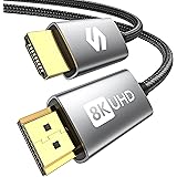 Silkland 8K HDMI 2.1 Cable 2M, High Speed HDMI Cables 48Gbps for Monitor, 8K@60Hz, 4K@120Hz High Speed HDMI Cord for Gaming, 