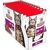 Hill's Science Diet Adult Wet Cat Food, Beef, 85g, 12 Pack, Cat Food Pouches