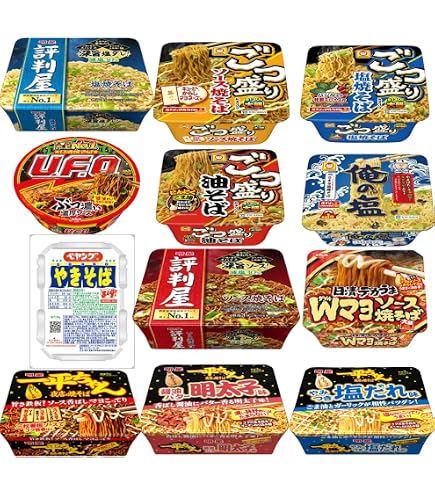 Amazon.co.jp: カップ焼きそば12種類 詰め合わせセット : 食品・飲料・お酒