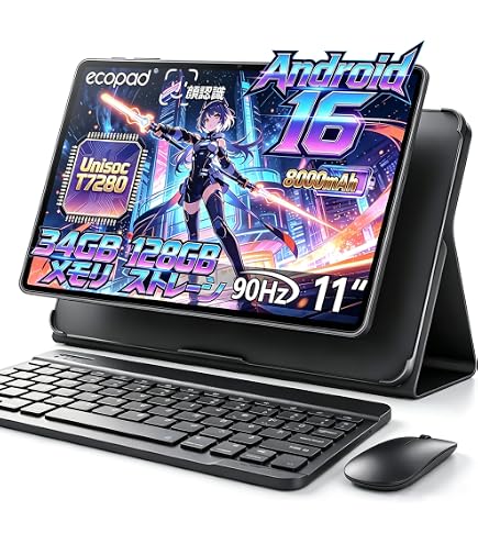 Amazon.co.jp: タブレット 2026 Android 16 タブレット Gemini AI搭載