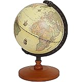 akindou 23.5cm アンティーク風 英語版 アルファベット表記 地球儀 グローブ インテリア プレゼント レトロ