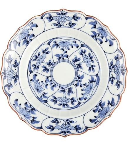 Amazon｜波佐見焼 洸琳窯 桔梗渕3寸皿 約10cm 見込筋 390166｜小皿