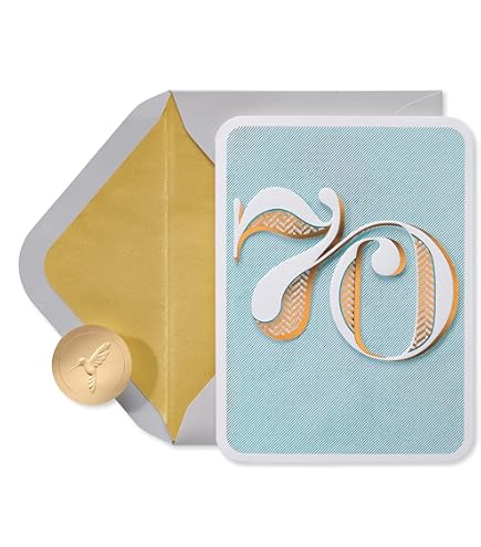 Papyrus Biglietto Di Auguri Per 40° Compleanno 'Forty Looks Good On You' - Con Foglio Oro E Busta - 4