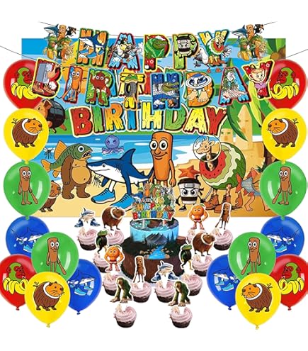 Amazon.co.jp: はたらく細胞 誕生日 飾り付け パーティー セット 漫画