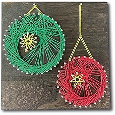 Amazon クリスマスストリングアート制作キット オーナメントボール 工作キット ハンドメイドキット 手作りキット 手芸キット 材料セット 簡単 初心者 小学生 子供 クリスマスプレゼント 糸かけアート ストリングアート 巣ごもりグッツ 手芸キット 通販
