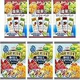 しんこう 国産果汁 スティックシャーベット9本入 ×3 国産果汁 凍らせてシャーベット12個入 ×3 計6個セット FK