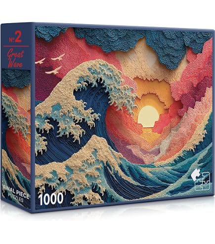 IMAGE ART GALLERY ジグソーパズル Amazon | Hokusai's Great Wave: 1000 Piece Jigsaw Puzzle