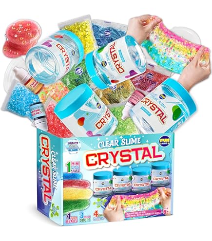 Amazon | FunKidz 35.16 FL OZ サマーマーメイドスライムトイ 6~8歳の