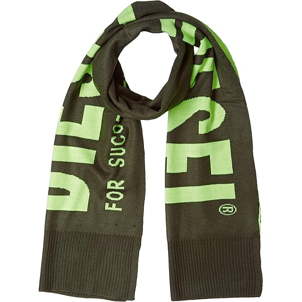 Amazon | [Diesel] (ディーゼル) メンズ マフラー ロゴ ユニセックス