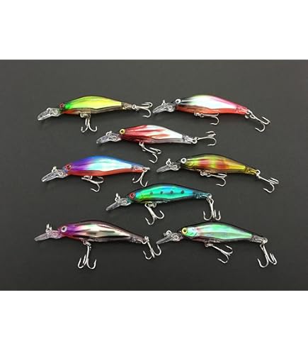 Amazon.co.jp: 小型 小さい ダイビング ミノー シャッド 5色 セット