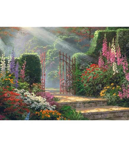 DIAMOND ART CLUB Sun Rays Landscape Canvas Diamond Painting Kit, 9
